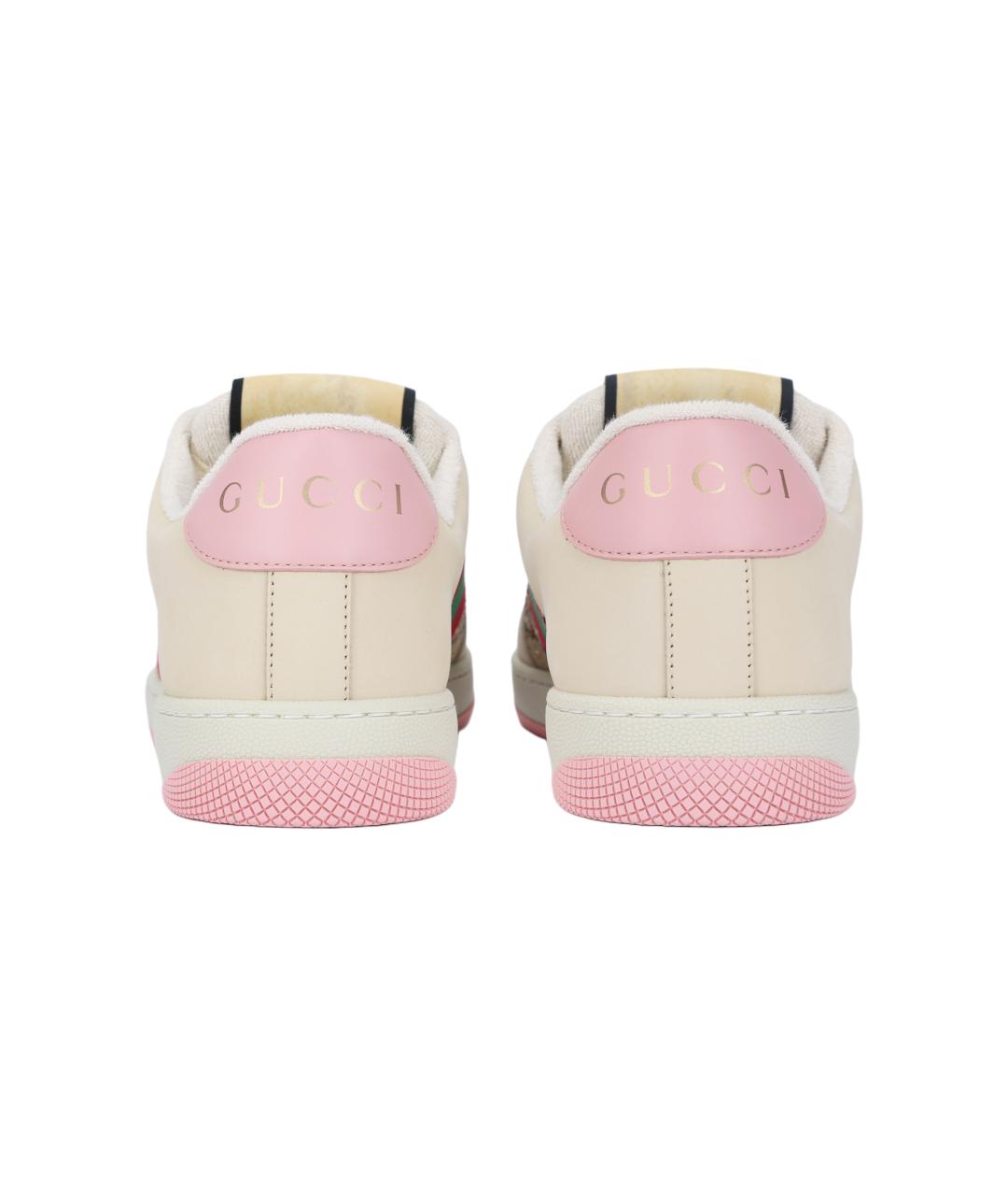 GUCCI Бежевые кроссовки, фото 4