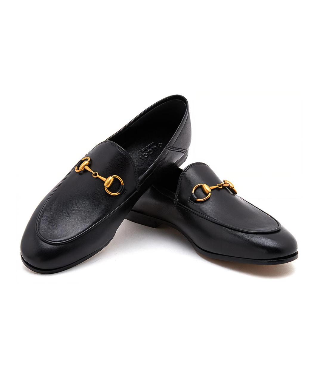 GUCCI Черные кожаные лоферы, фото 3