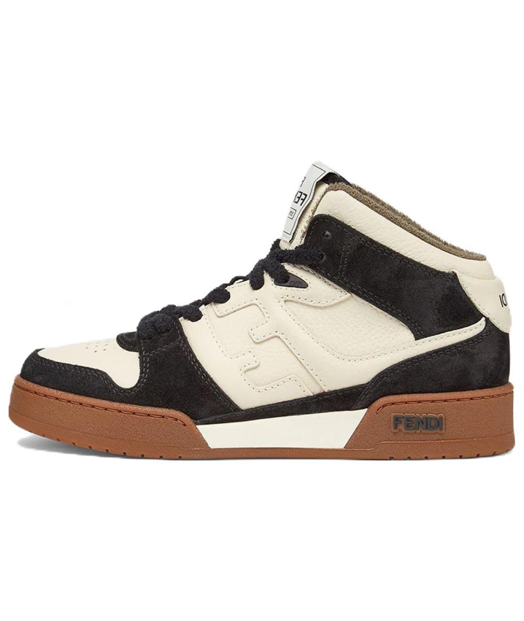 FENDI Мульти кожаные кроссовки, фото 2