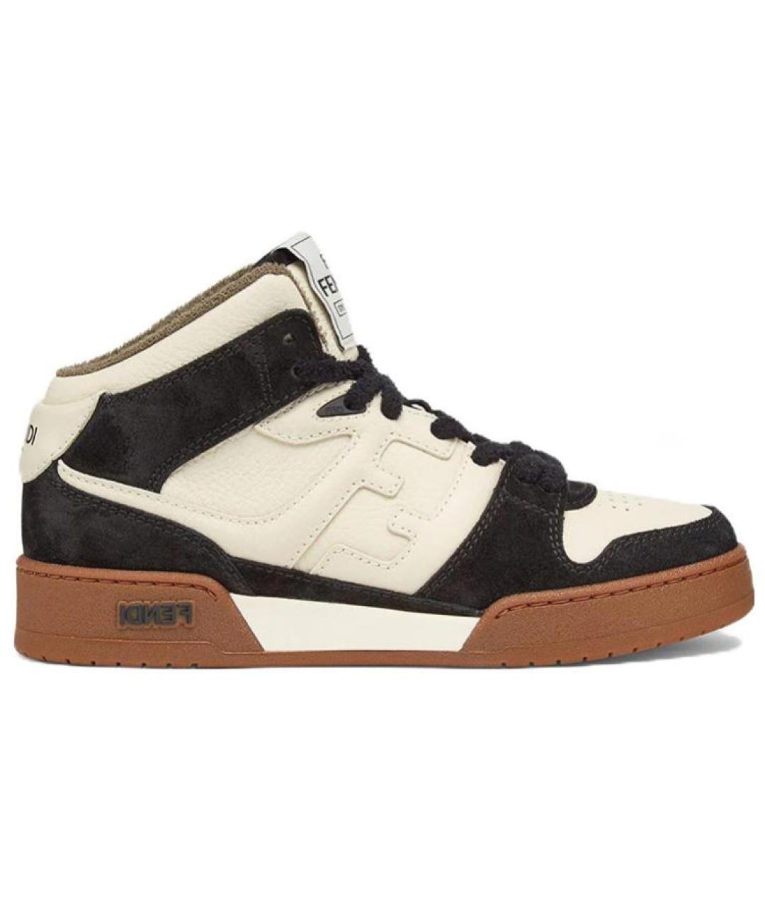 FENDI Мульти кожаные кроссовки, фото 6