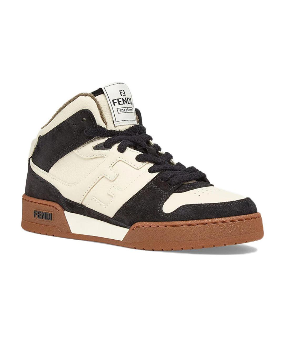FENDI Мульти кожаные кроссовки, фото 3