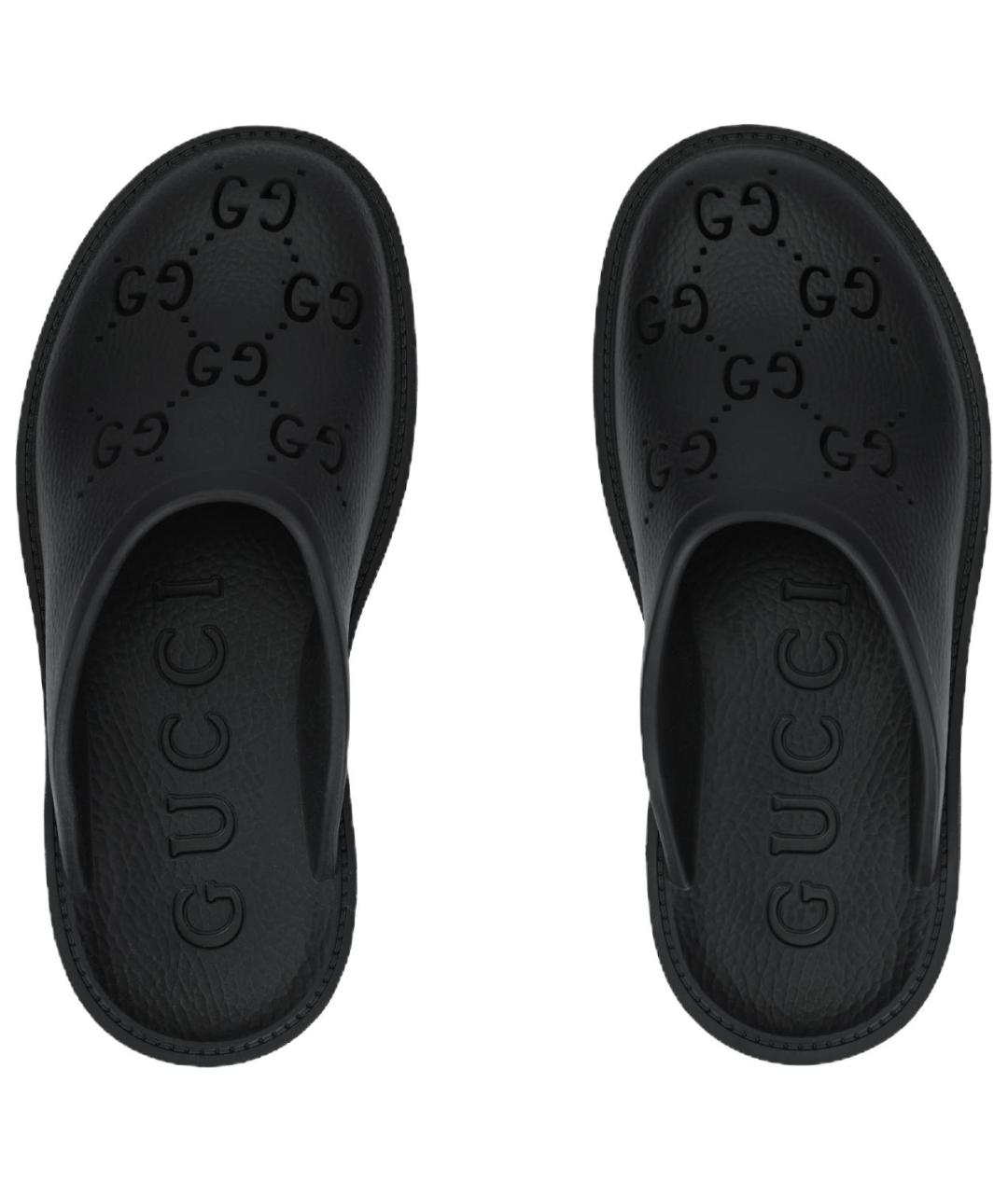 GUCCI Черные мюли, фото 3