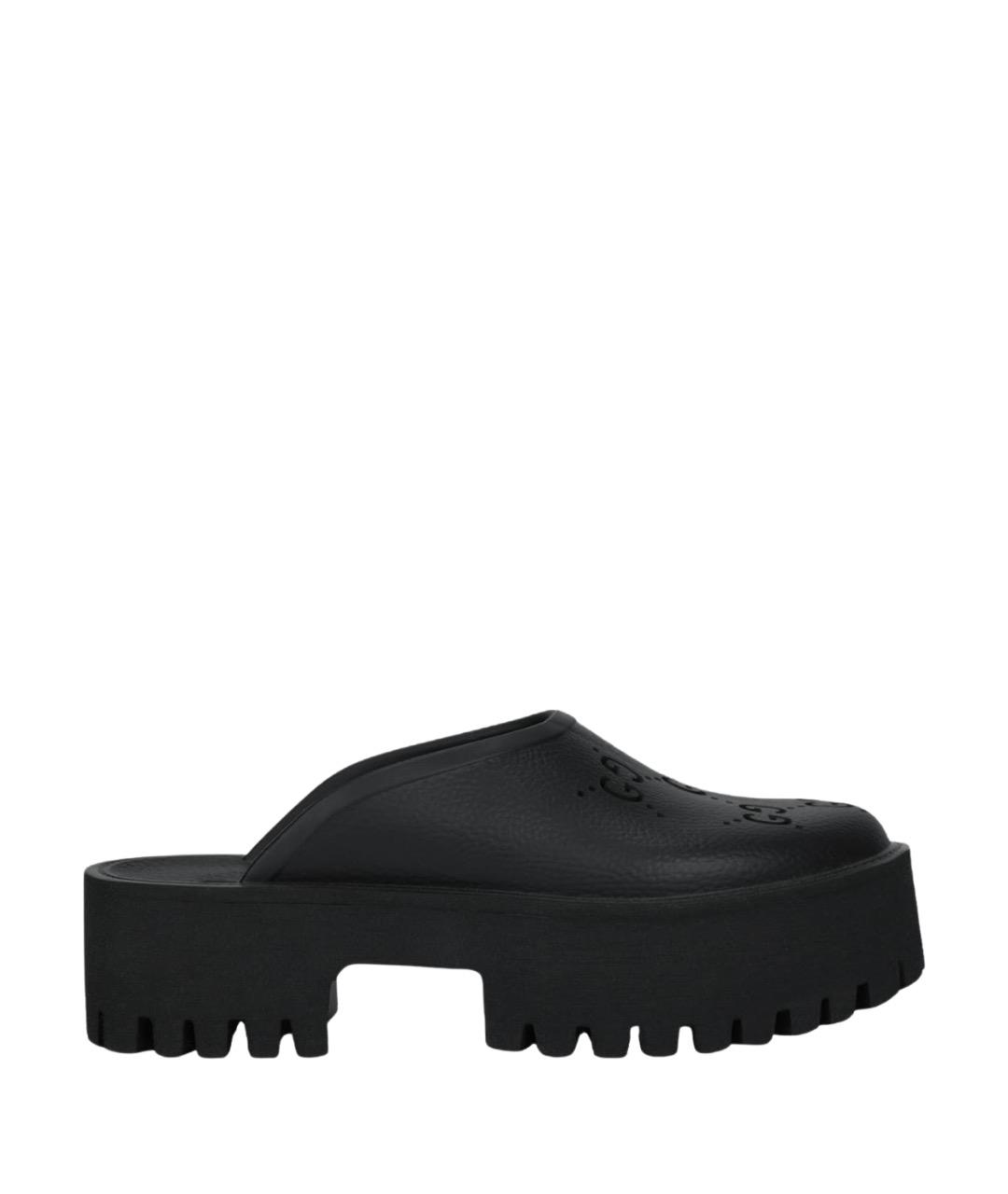 GUCCI Черные мюли, фото 1