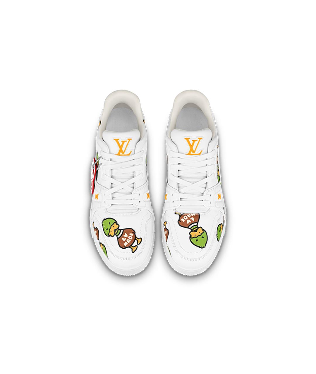 LOUIS VUITTON Белые низкие кроссовки / кеды, фото 3