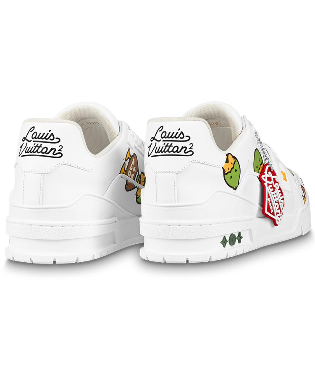 LOUIS VUITTON Белые низкие кроссовки / кеды, фото 4