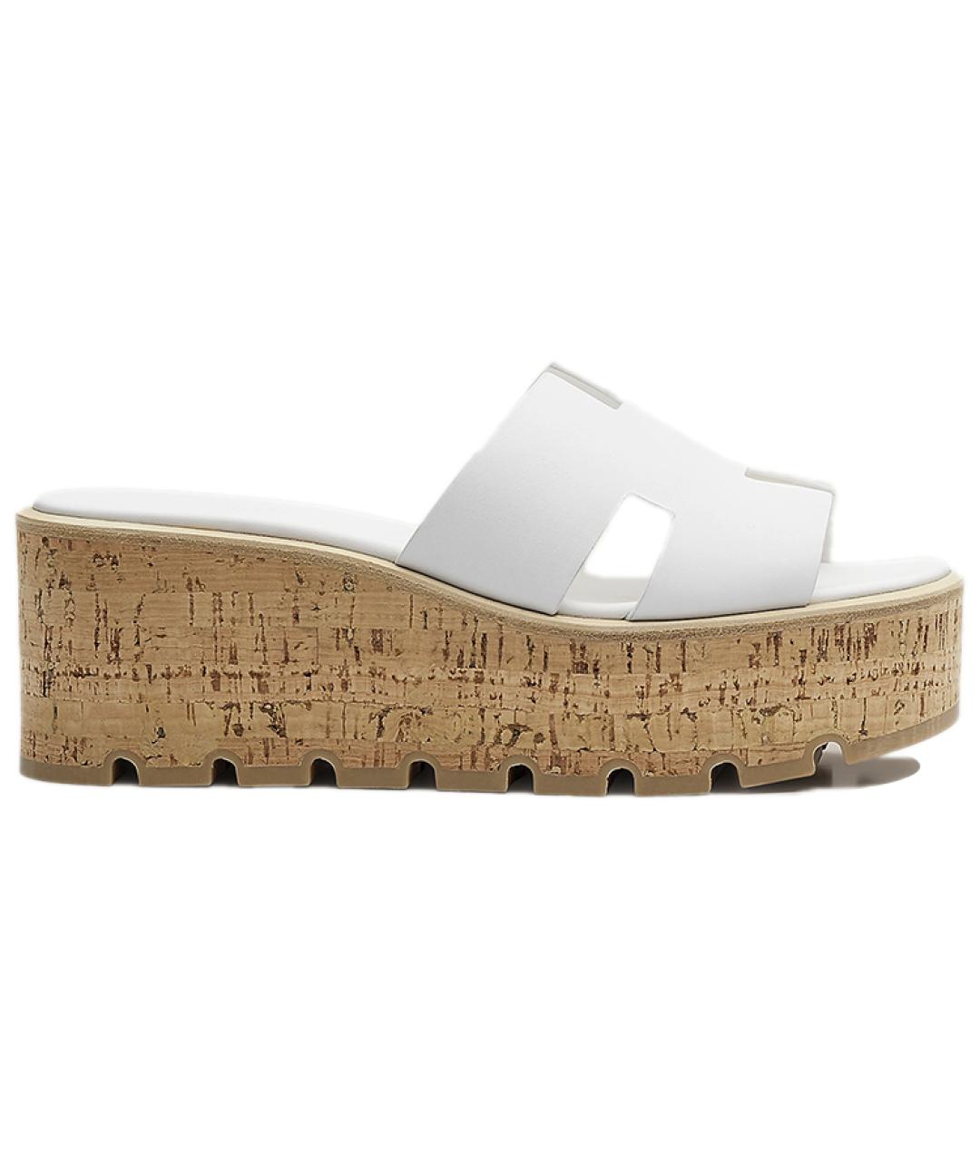 HERMES Белые сандалии, фото 1