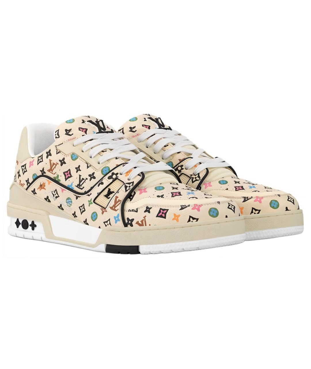 LOUIS VUITTON Мульти кожаные кеды, фото 2