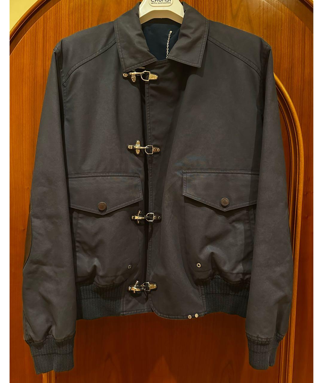 LOUIS VUITTON Темно-синяя хлопковая куртка, фото 9