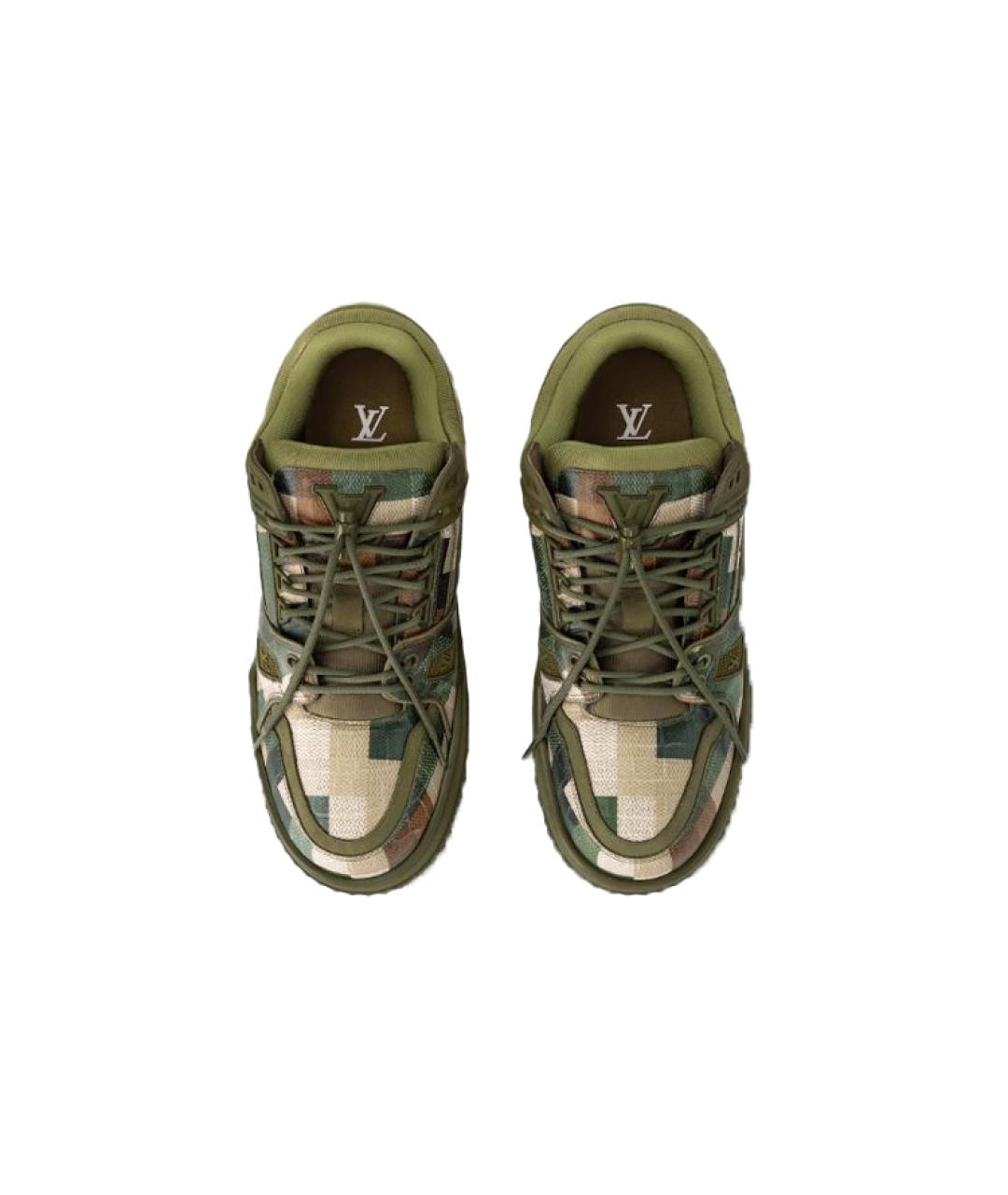 LOUIS VUITTON Зеленые кроссовки, фото 3