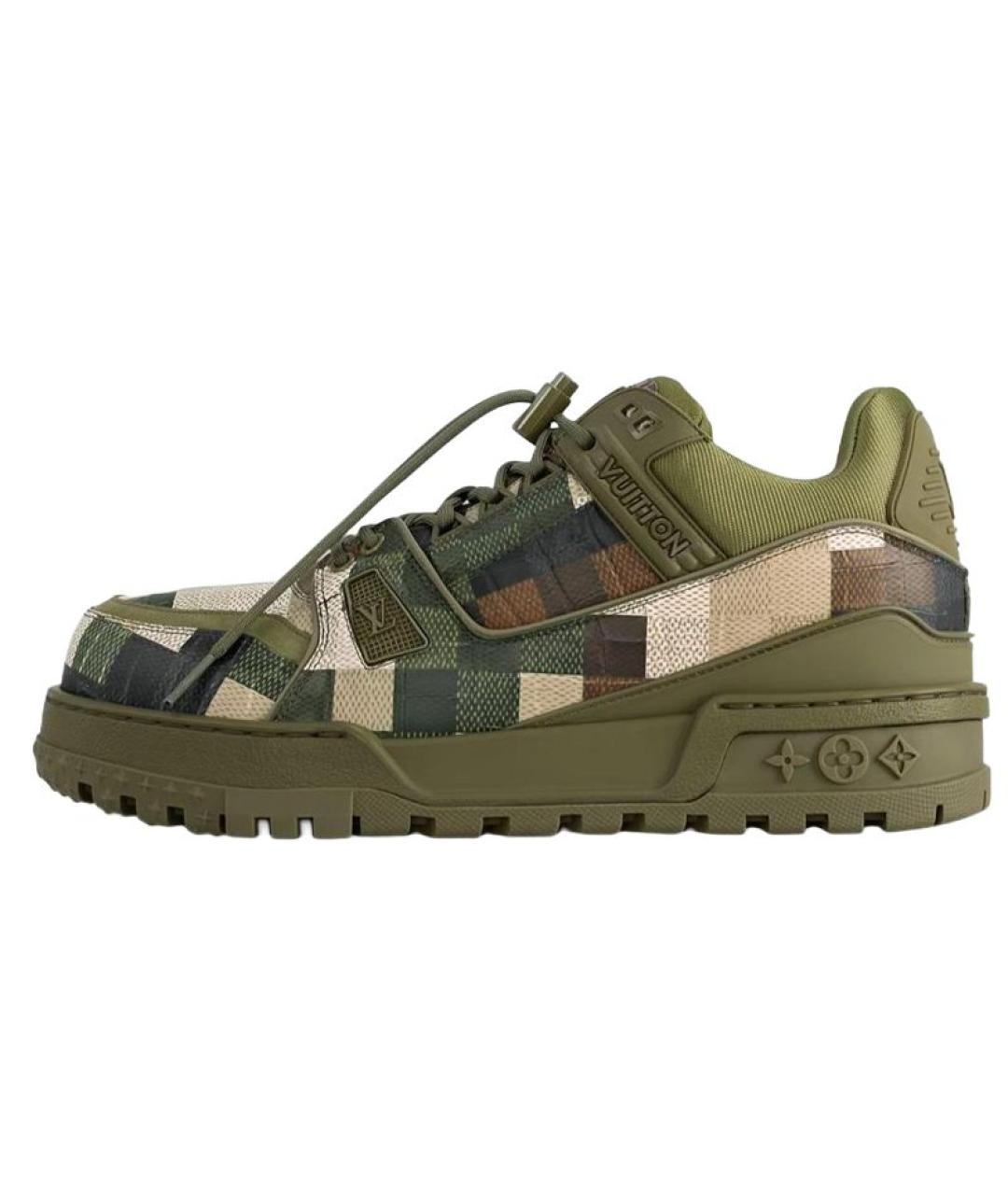 LOUIS VUITTON Зеленые кроссовки, фото 6