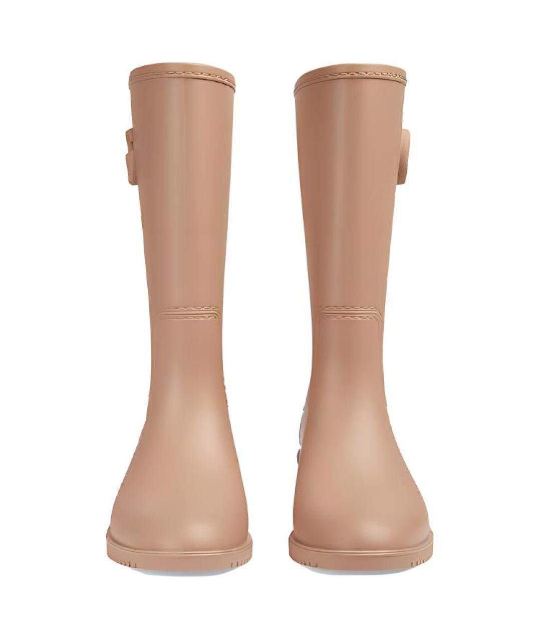 GUCCI Коричневые резиновые сапоги, фото 4