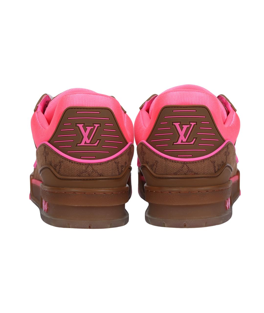 LOUIS VUITTON Розовые низкие кроссовки / кеды, фото 4