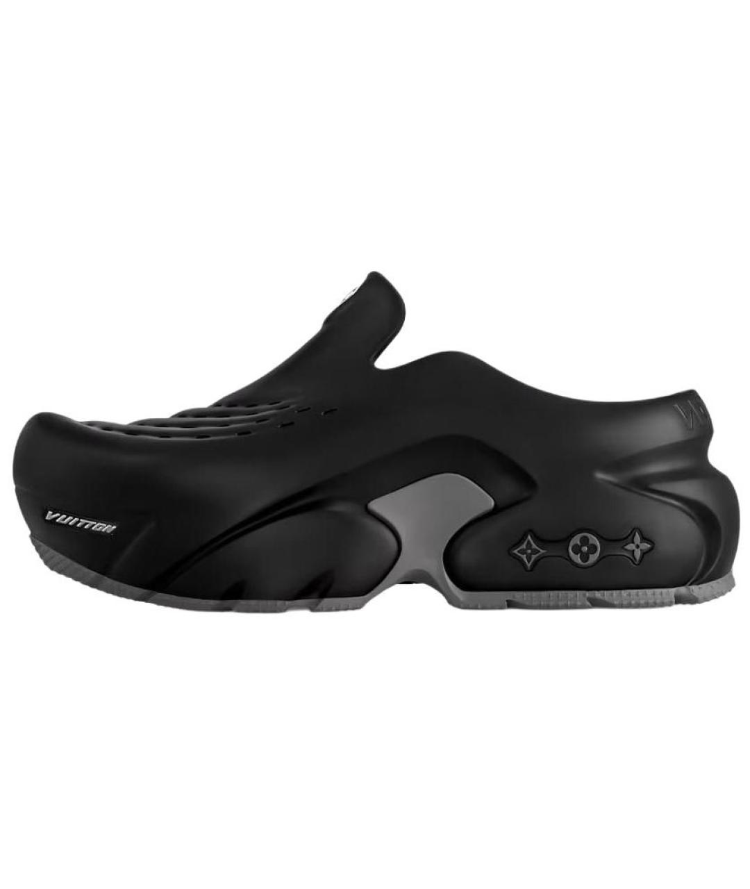 LOUIS VUITTON Черные шлепанцы, фото 2