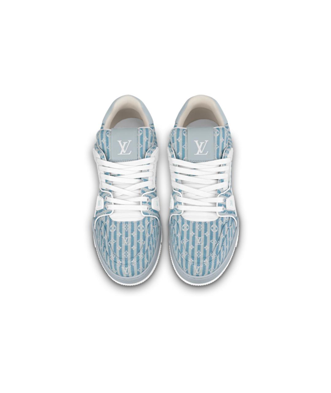 LOUIS VUITTON Синие кроссовки, фото 4