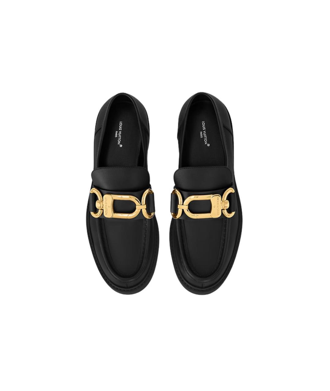 LOUIS VUITTON Черные лоферы, фото 3