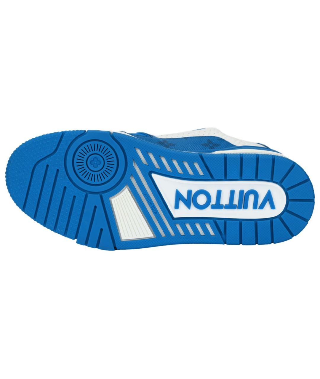 LOUIS VUITTON Белые кожаные кроссовки, фото 5