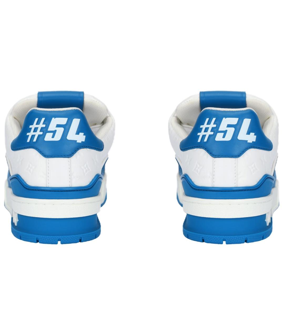 LOUIS VUITTON Белые кожаные кроссовки, фото 4