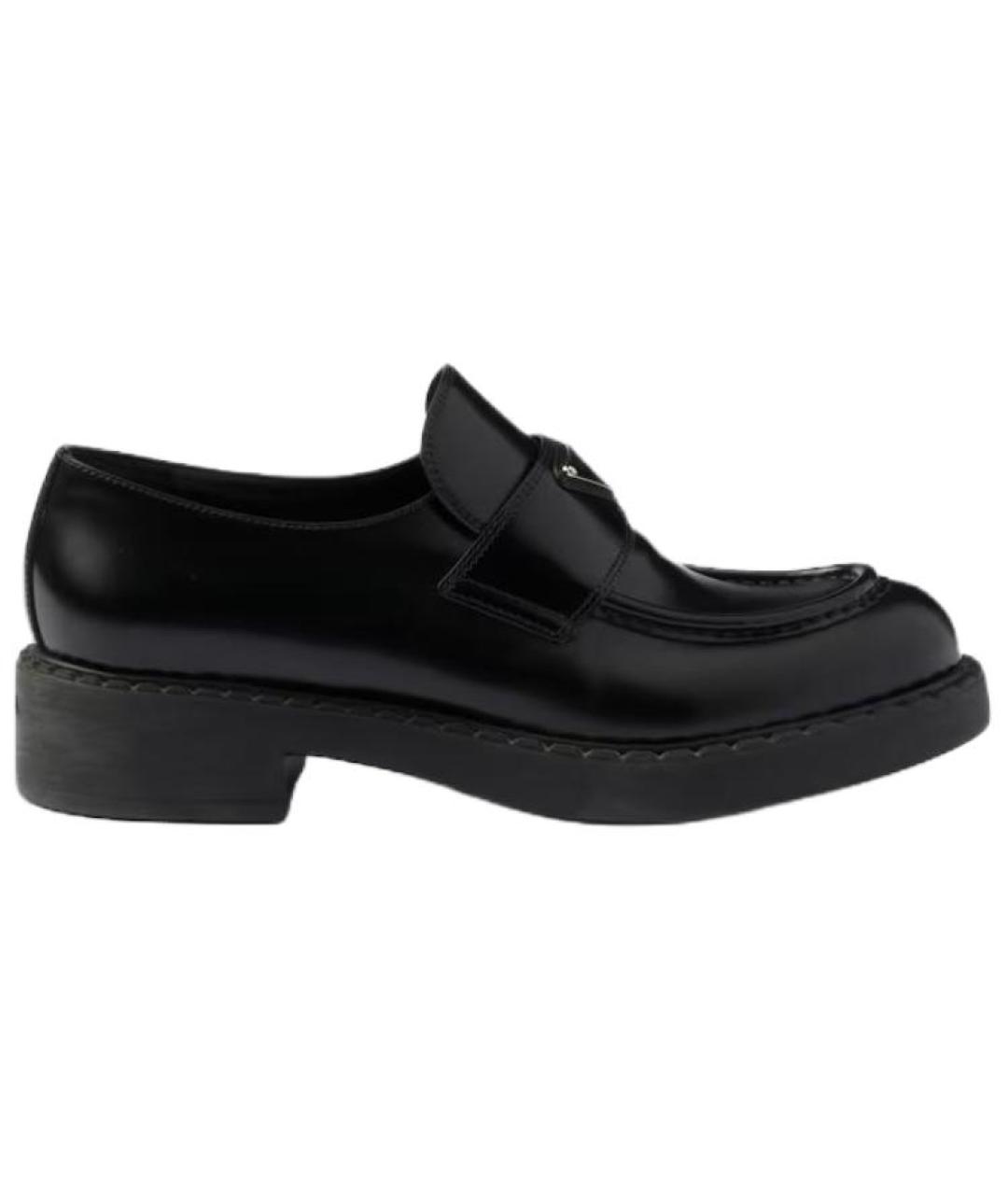 PRADA Черные кожаные лоферы, фото 6