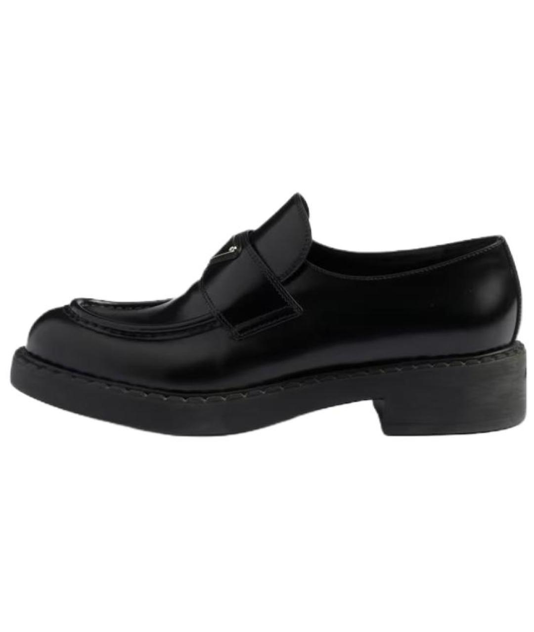 PRADA Черные кожаные лоферы, фото 2