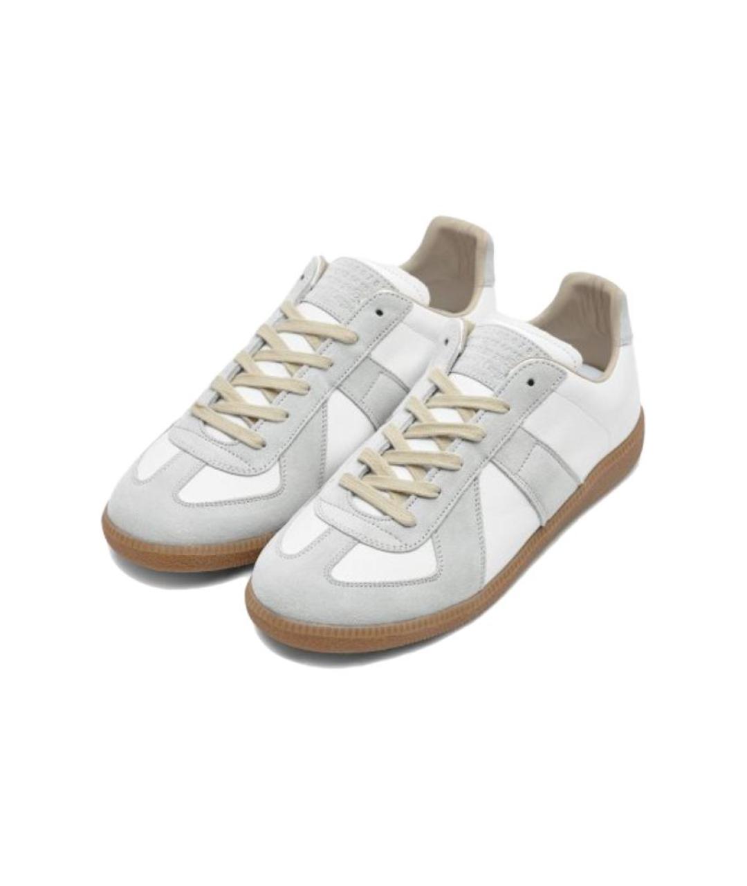 MAISON MARGIELA Белые низкие кроссовки / кеды, фото 4