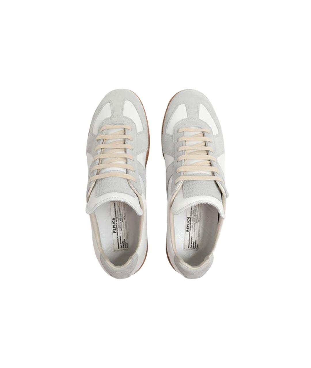 MAISON MARGIELA Белые низкие кроссовки / кеды, фото 5