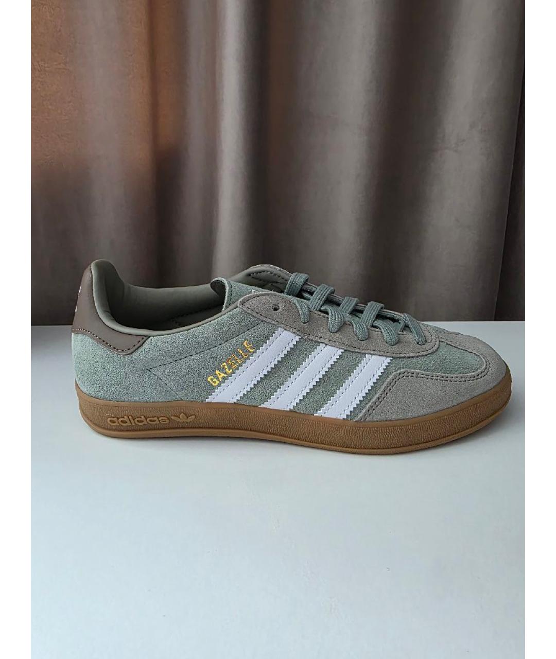 ADIDAS Зеленые замшевые кеды, фото 5