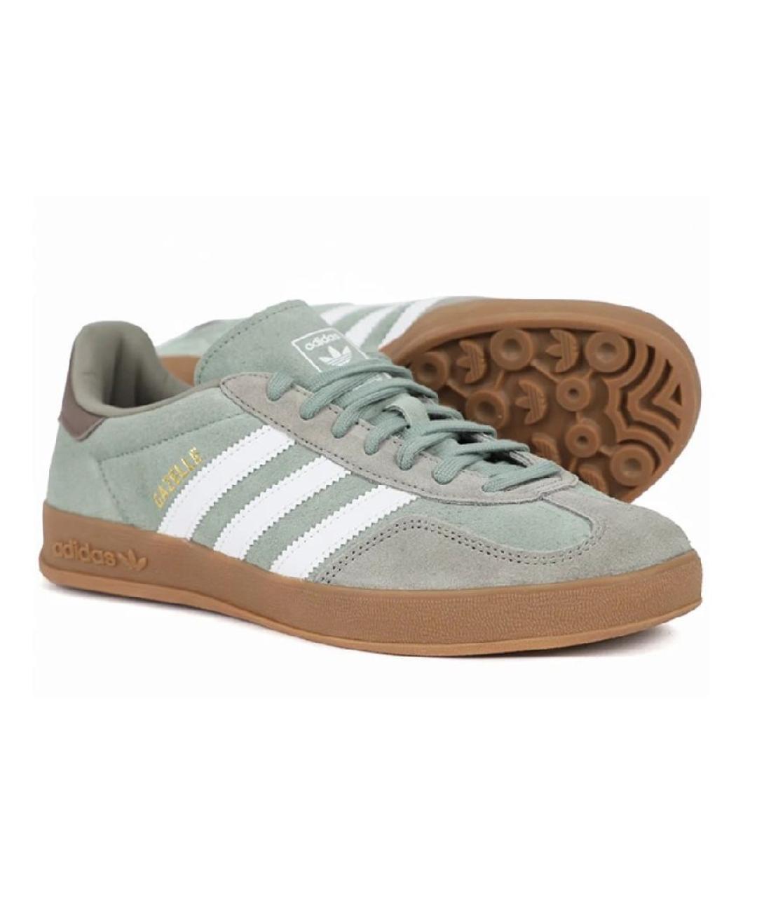 ADIDAS Зеленые замшевые кеды, фото 2