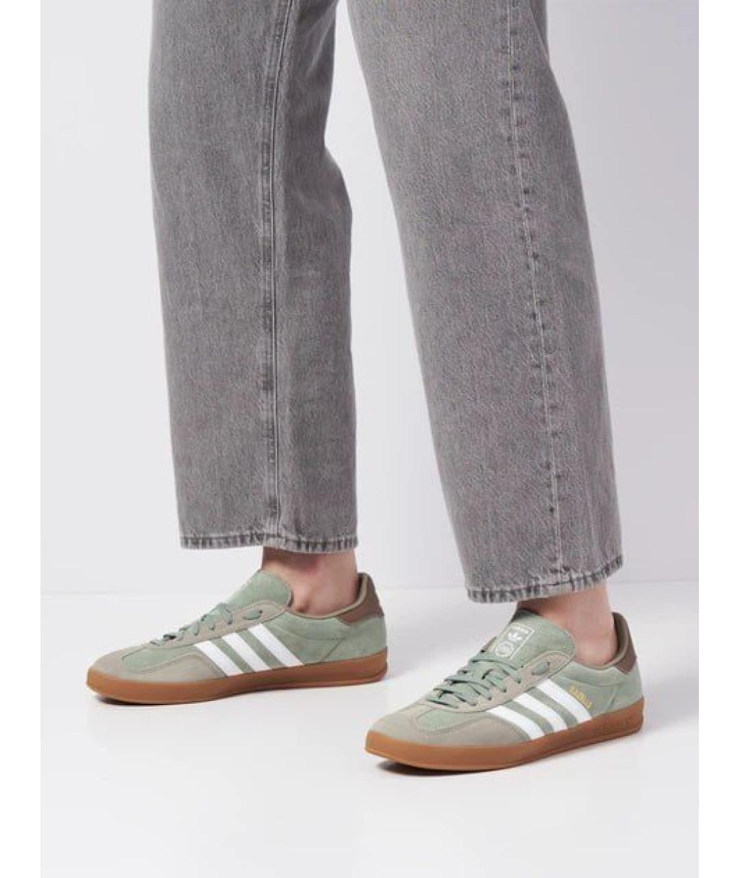 ADIDAS Зеленые замшевые кеды, фото 3