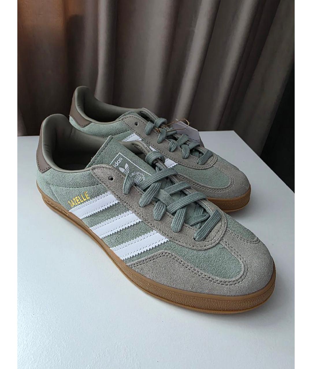 ADIDAS Зеленые замшевые кеды, фото 8