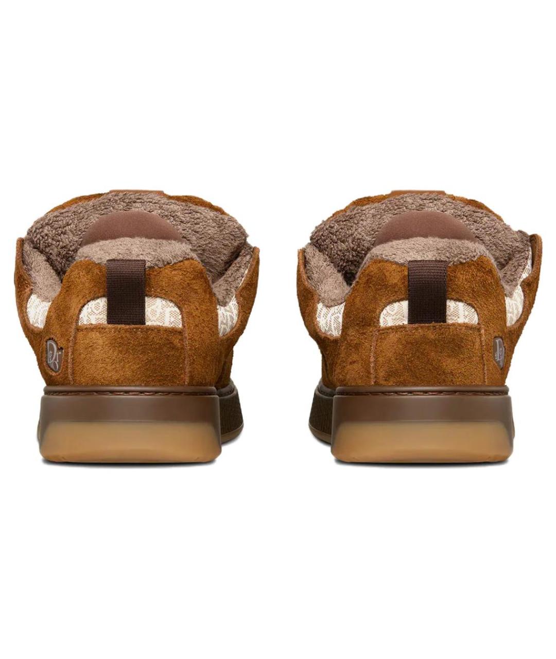 CHRISTIAN DIOR Коричневые замшевые высокие кроссовки / кеды, фото 4