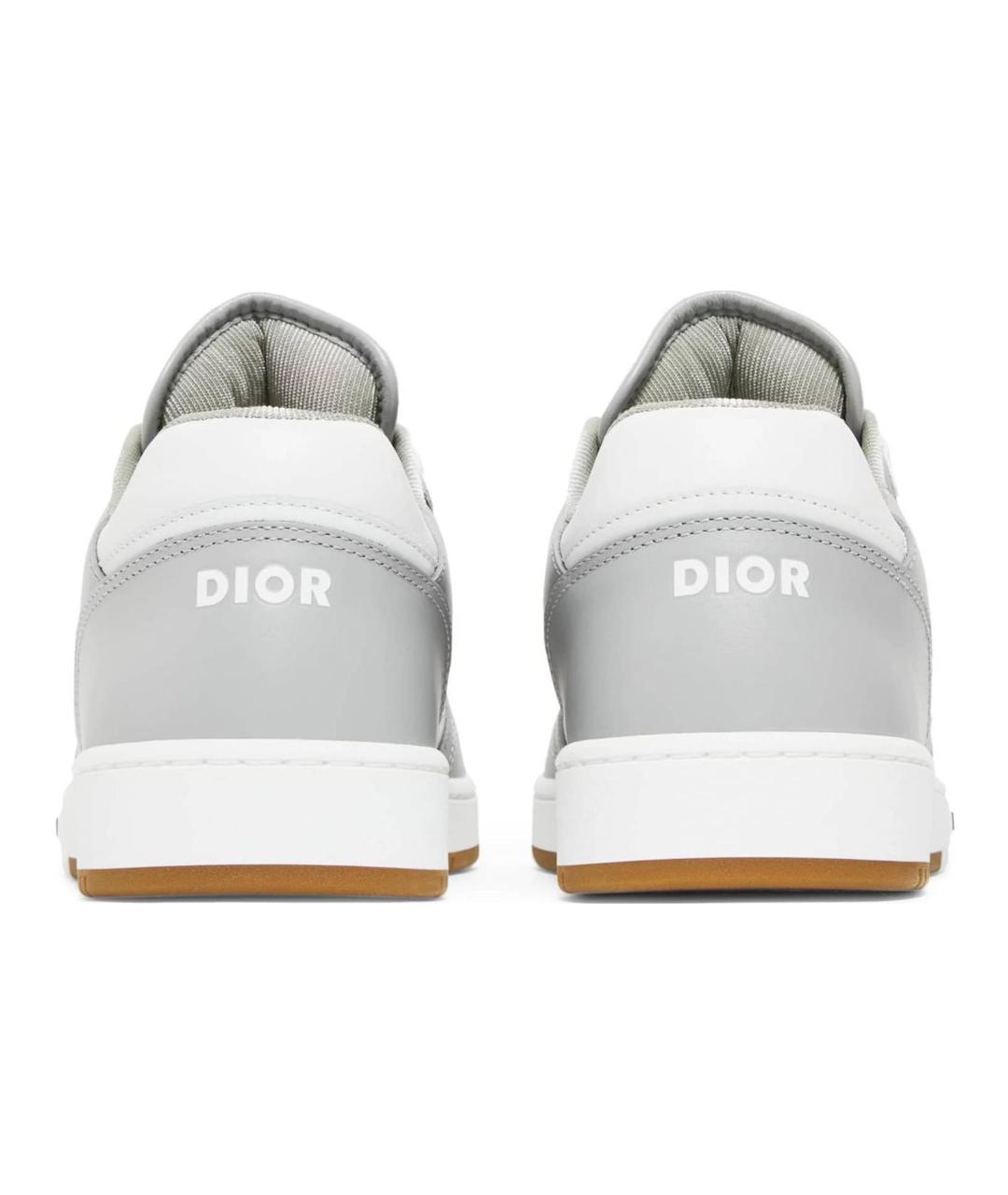 CHRISTIAN DIOR Серые кожаные кеды, фото 4