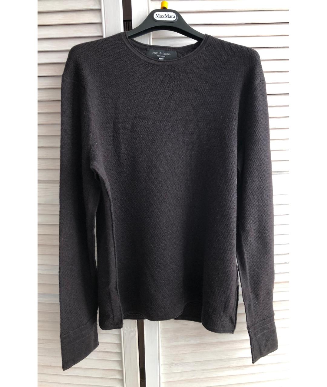 RAG & BONE Коричневый шерстяной джемпер / свитер, фото 8