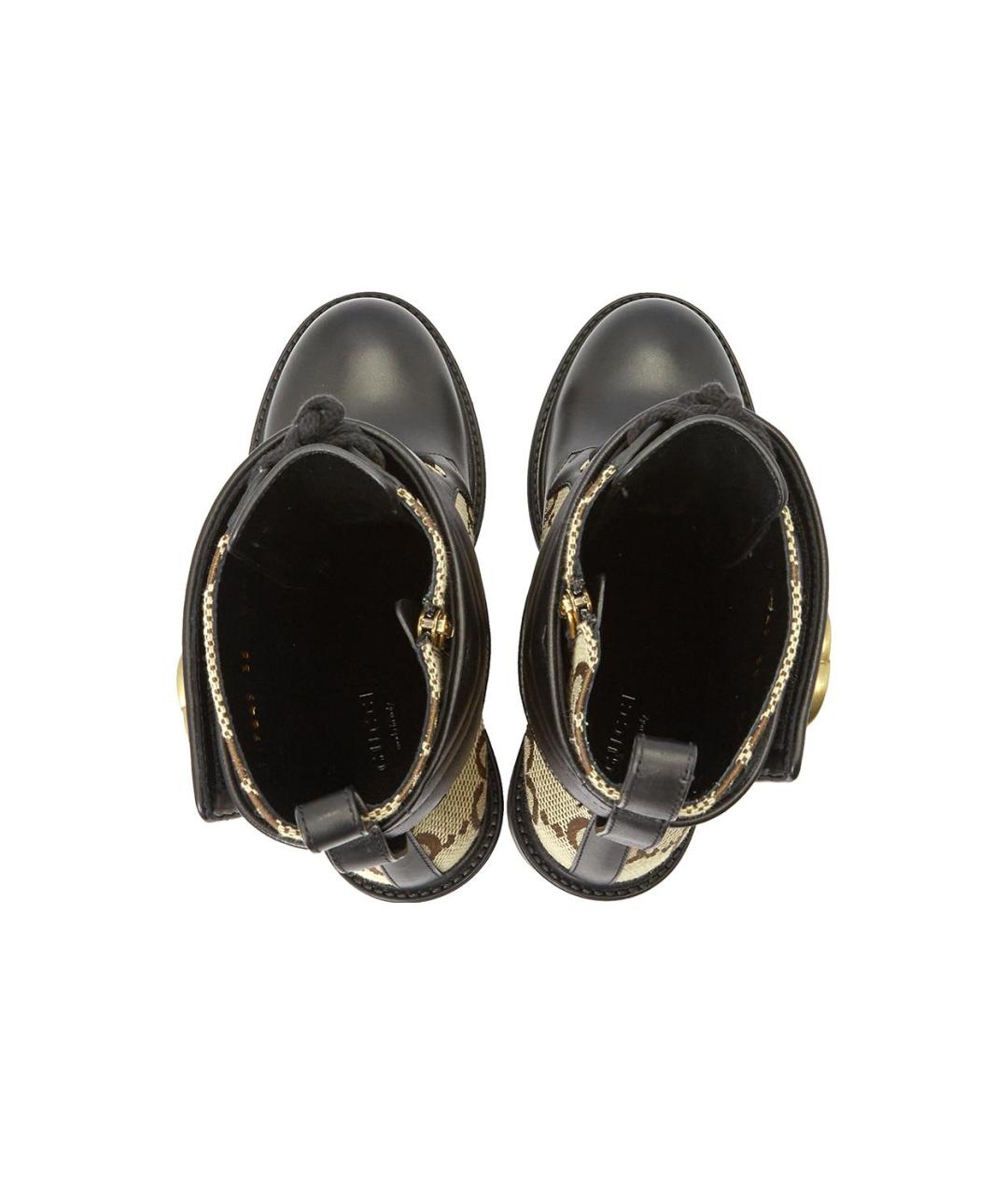 GUCCI Кожаные полусапоги, фото 4