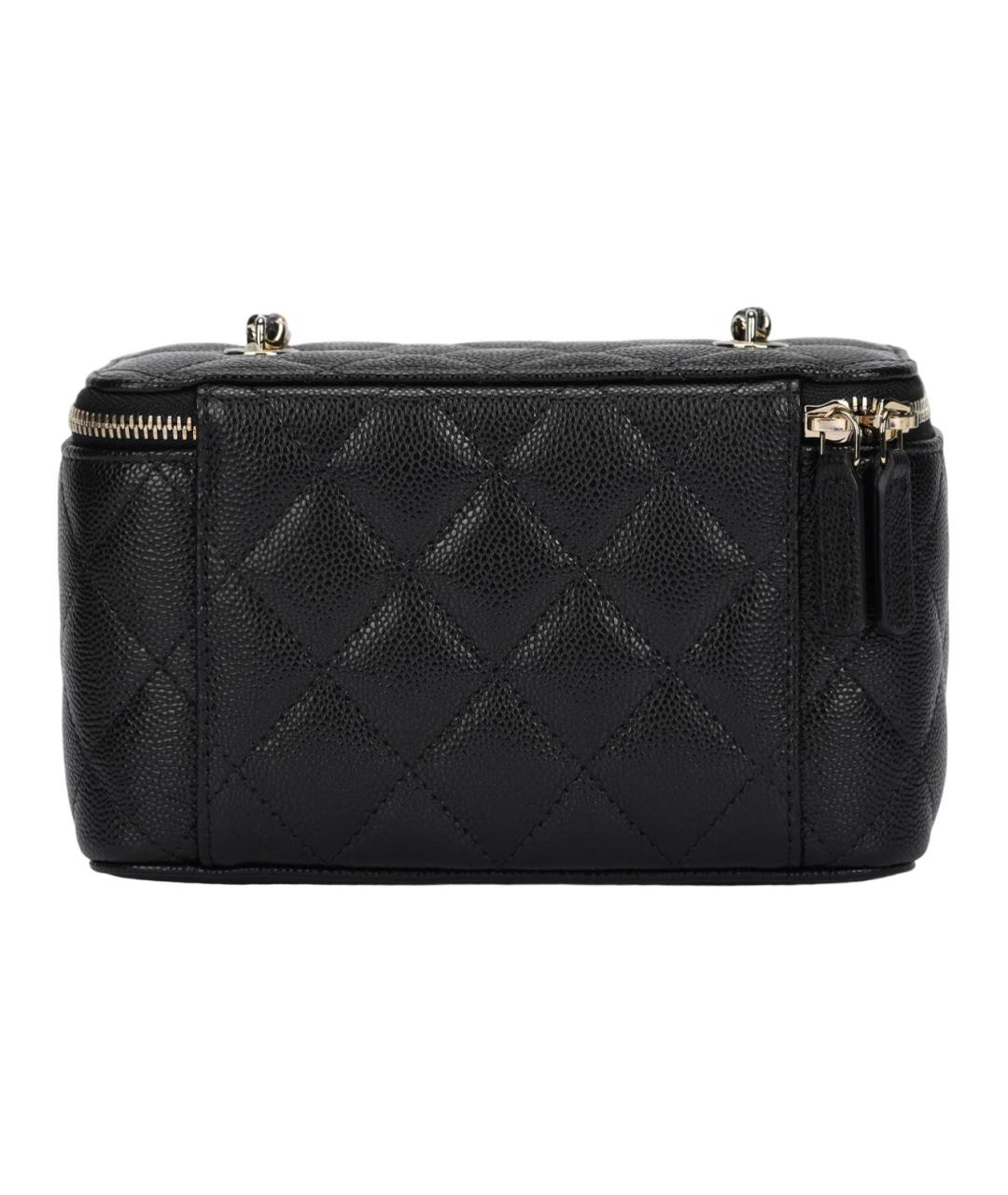 CHANEL Черная кожаная сумка через плечо, фото 3