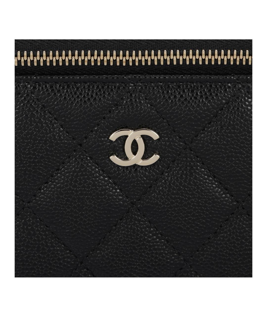 CHANEL Черная кожаная сумка через плечо, фото 5