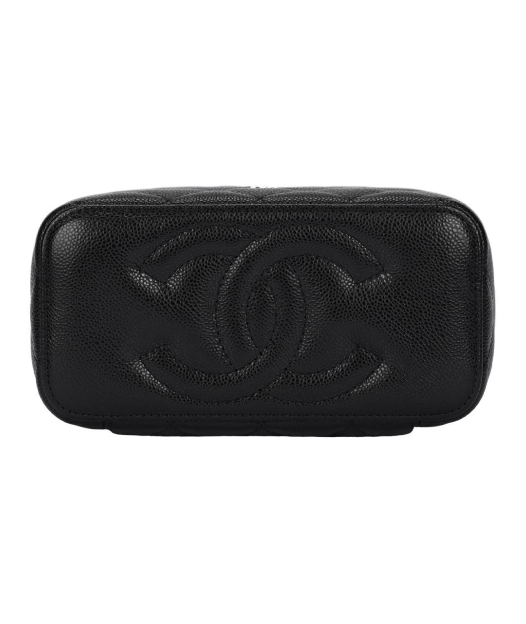 CHANEL Черная кожаная сумка через плечо, фото 4