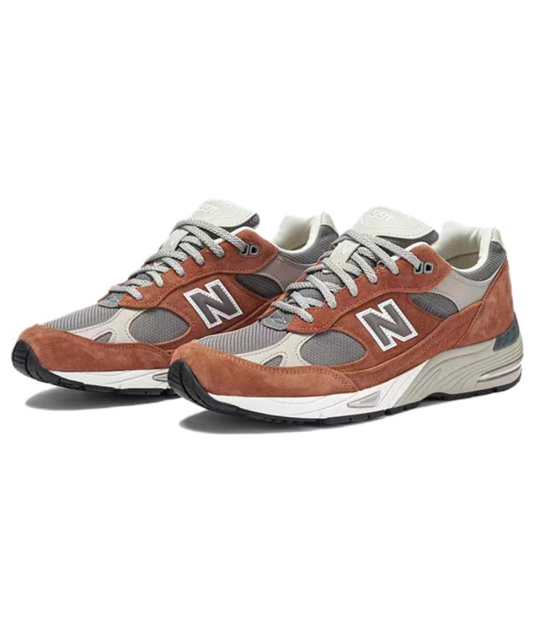 NEW BALANCE Коричневые низкие кроссовки / кеды, фото 3