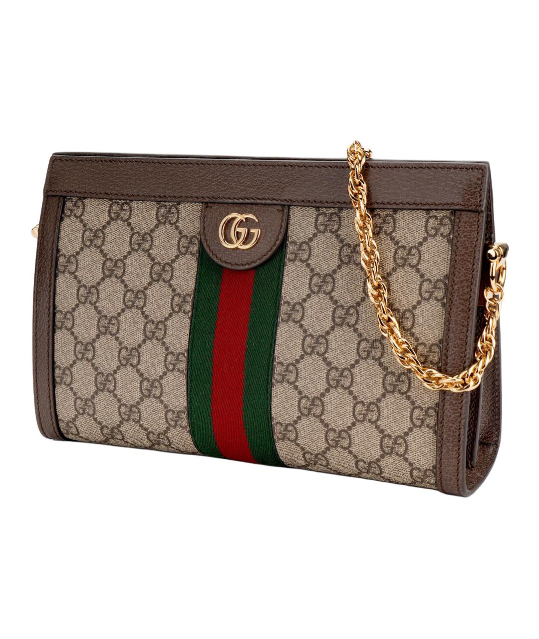 GUCCI Коричневая хлопковая сумка через плечо, фото 2
