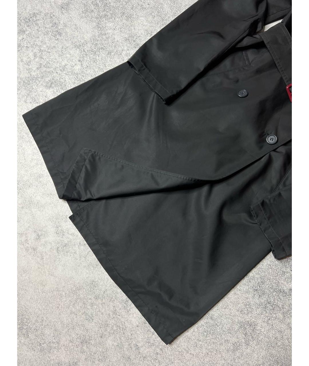 HUGO BOSS Черный полиэстеровый тренч/плащ, фото 5