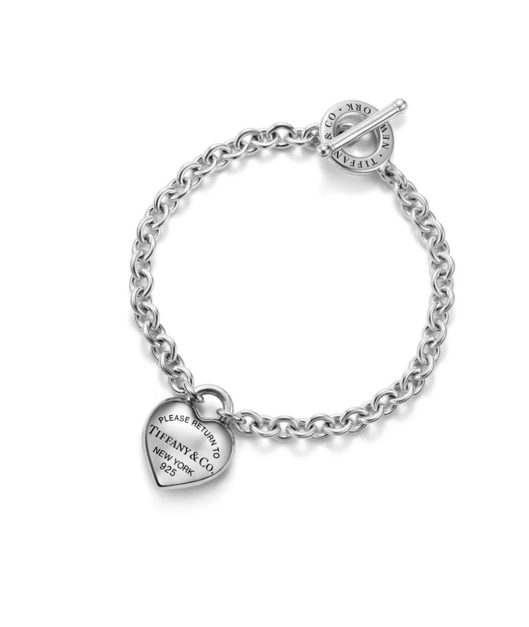TIFFANY&CO Серебрянный серебряный браслет, фото 4