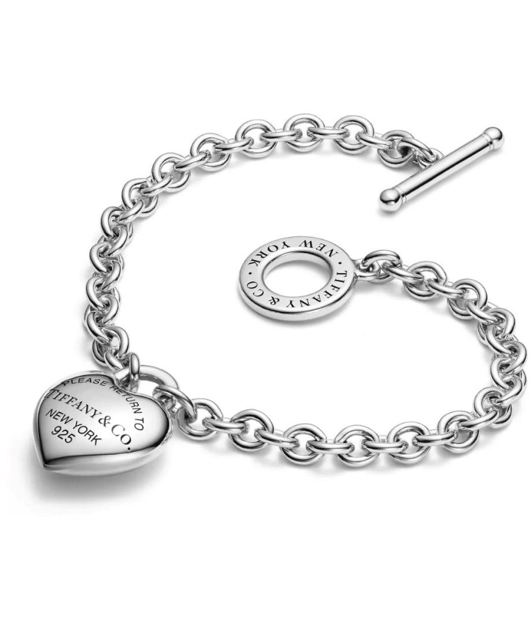 TIFFANY&CO Серебрянный серебряный браслет, фото 2