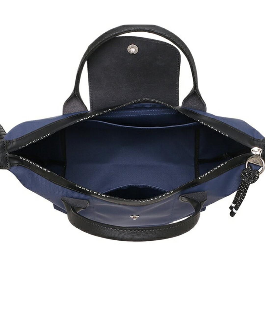LONGCHAMP Синяя тканевая сумка тоут, фото 6