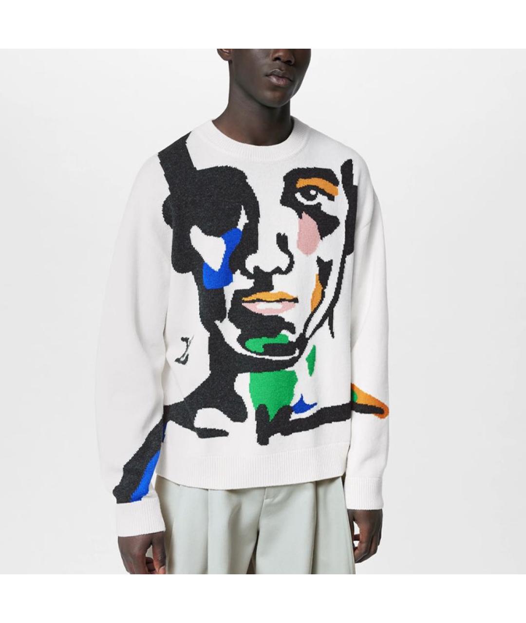 LOUIS VUITTON Белый джемпер / свитер, фото 2