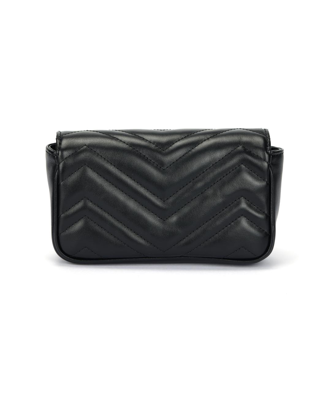 GUCCI Черная кожаная сумка через плечо, фото 3