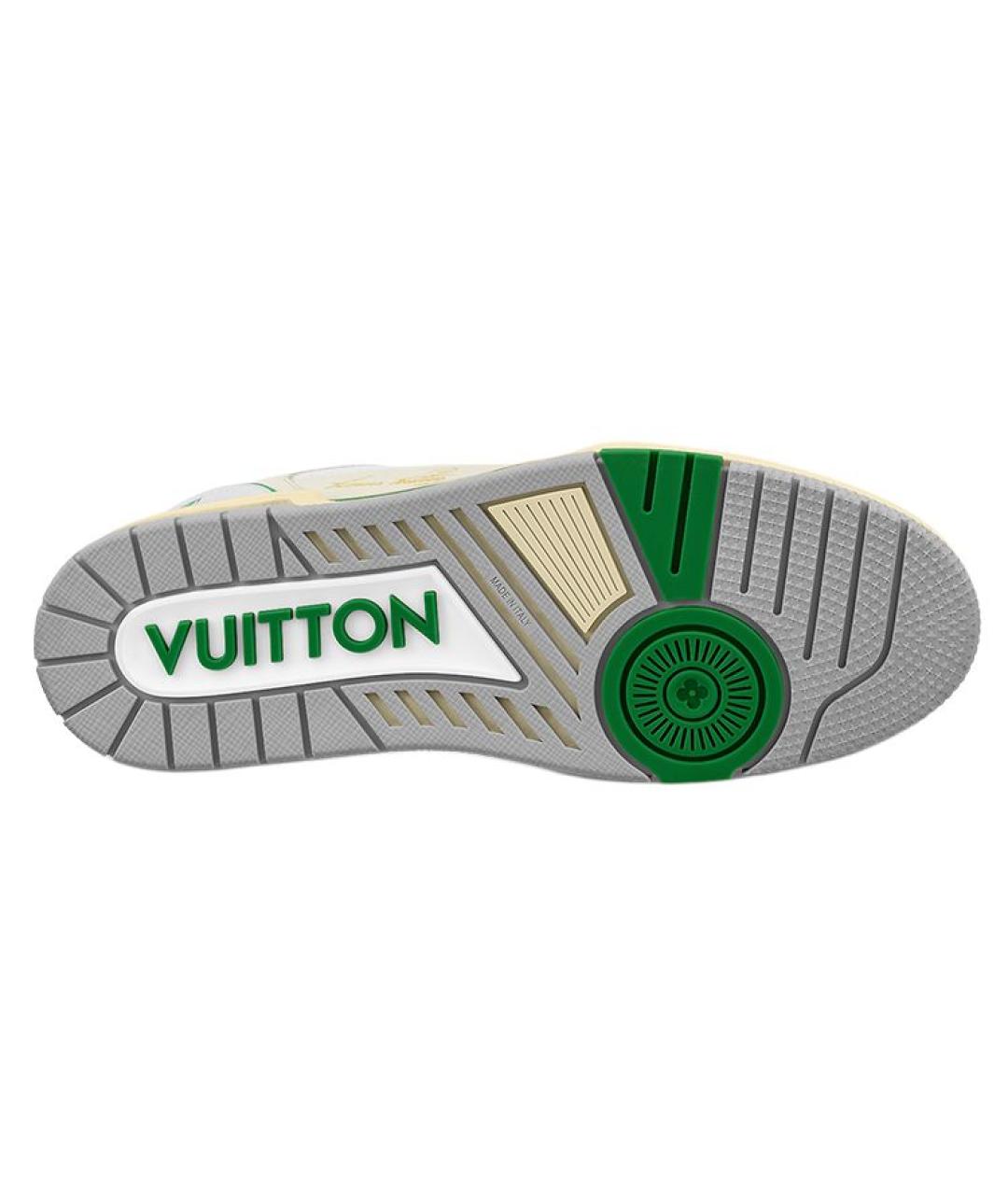 LOUIS VUITTON Зеленые низкие кроссовки / кеды, фото 5