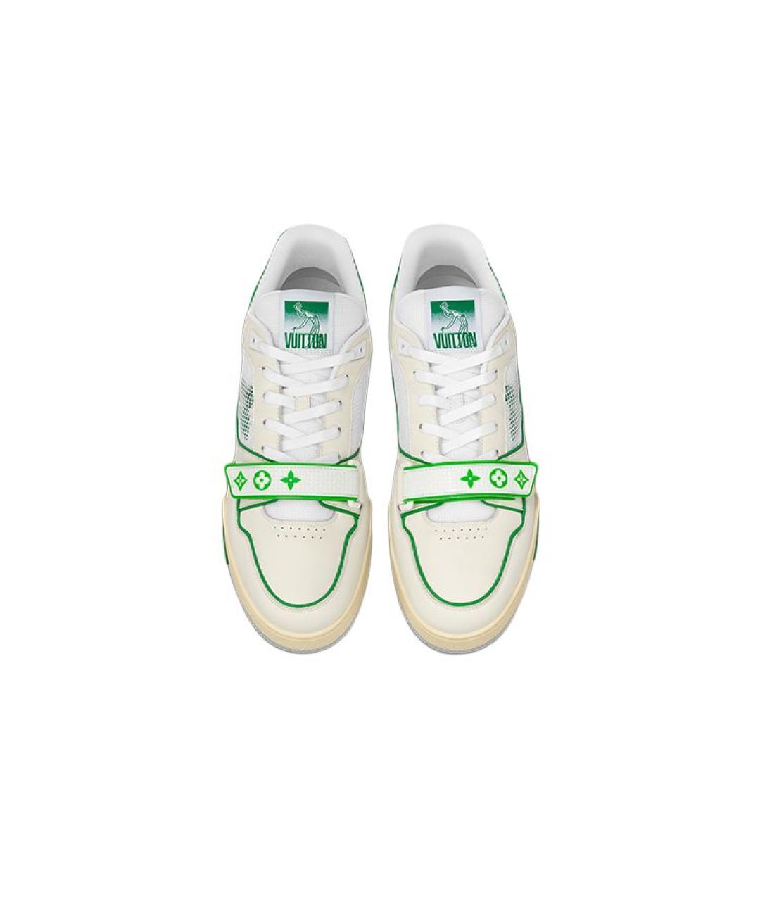 LOUIS VUITTON Зеленые низкие кроссовки / кеды, фото 3