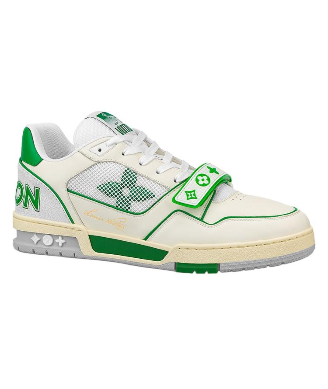 LOUIS VUITTON Зеленые низкие кроссовки / кеды, фото 1