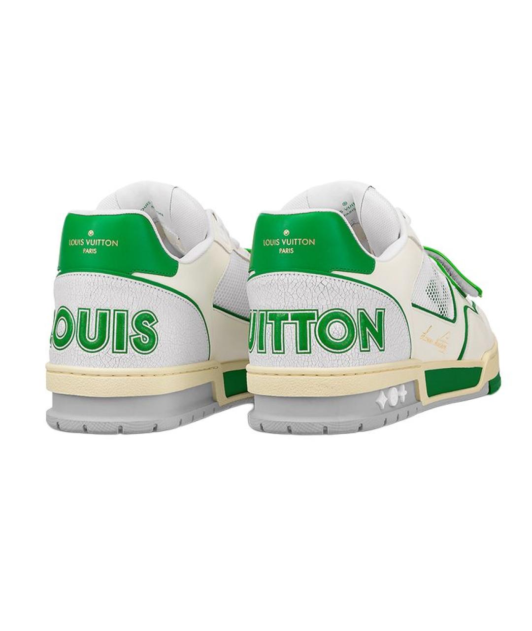 LOUIS VUITTON Зеленые низкие кроссовки / кеды, фото 4