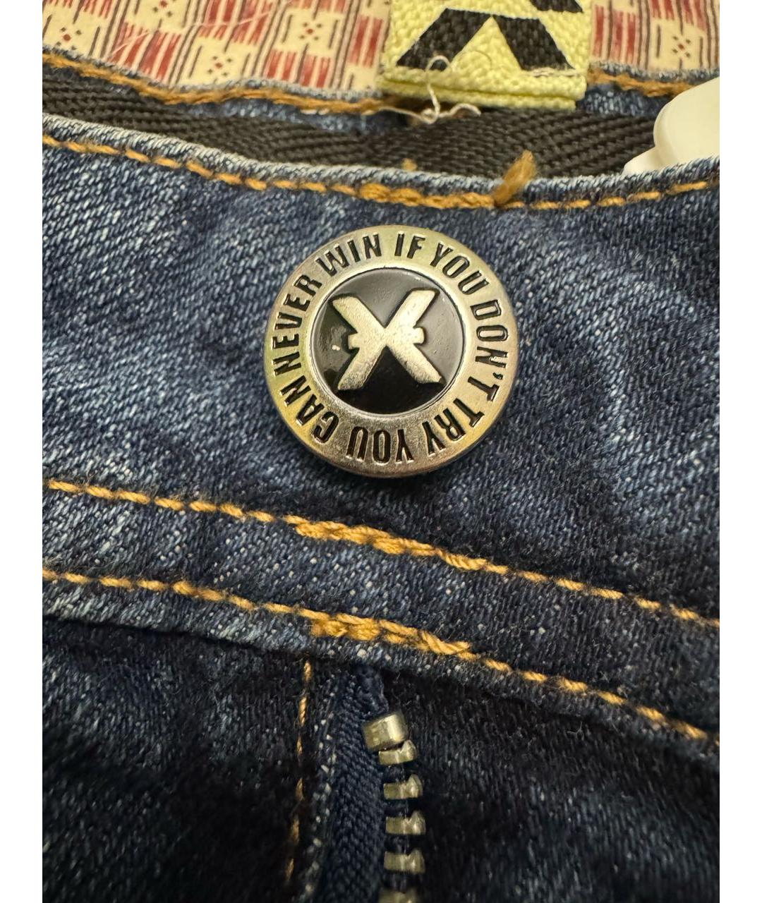 JOHN RICHMOND Синие хлопковые джинсы скинни, фото 6