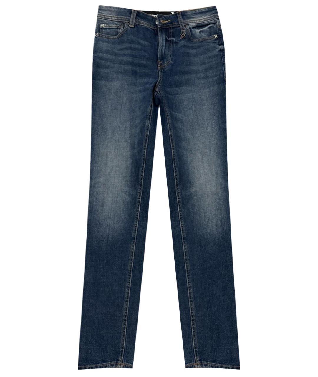 JOHN RICHMOND Синие хлопковые джинсы скинни, фото 1